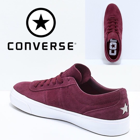 maroon suede converse